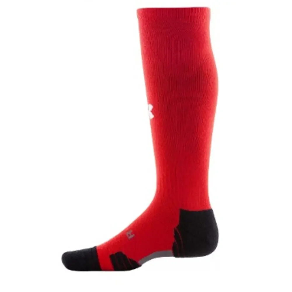 New NWT UA Under Armour‎ Teams Over the Calf Red Black 10.5-13 Lot Of 2